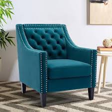 Athmile Teal Accent Armchair Living