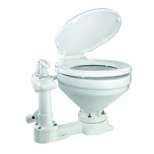 Manual Boat Toilet With Plastic Lid
