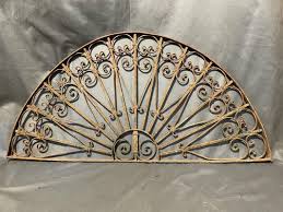 Vintage Arch Panel In Wrought Iron