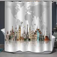 Map Shower Curtain