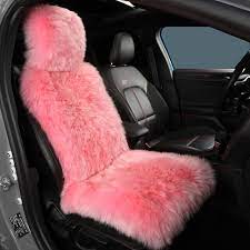 Sheepskin Pink Car And Truck Seat