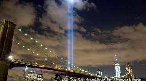 9 11 s tribute in light beams in nyc