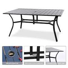 Park Bench And 1 Rectangle Dining Table