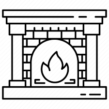 Fireplace Interior Design Icon