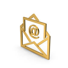Symbol Email Envelope Gold Png Images