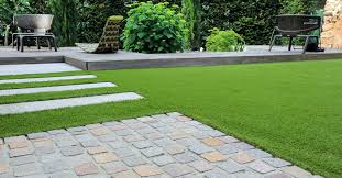 Concrete Pavers With Artificial Grass
