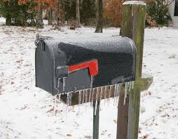 Classic Metal Mailbox With Flag Design