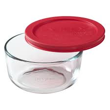 2 Cup Glass Food Storage Container With