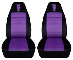 Black Panther Car Seat Covers In Purple