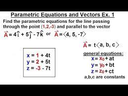 Vector Equation Of A Line And Symmetric