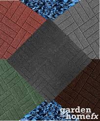 Recycled Rubber Patio Mat 20mm 35mm