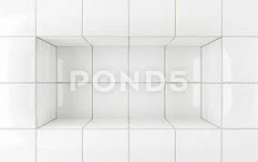 White Glossy Tiles Bathroom Or Kitchen