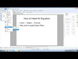 How To Insert An Equation In Openoffice