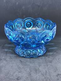 Blue Glass Bowl Antique Glassware