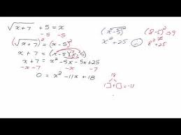 Solving Radical Equation That Results