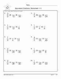 6th Grade Math Fraction Worksheets With