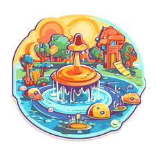 Garden Fountain Clipart Images Free