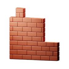 Brick Wall 3d Rendering Icon