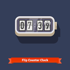 Wall Flipping Clock And Number Counter