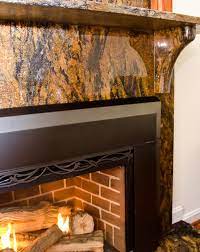 Magma Gold Granite Fireplace Surround