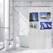 Long Shower Curtain Polyester Beach
