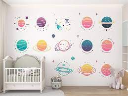Icon Planets Wallpaper Wall Mural Home