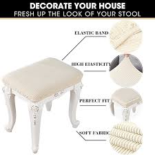 Anwuchen Stool Covers Rectangle 4 Pack