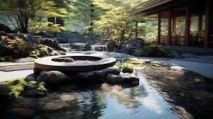 Spa Water Fountains And Zen Garden