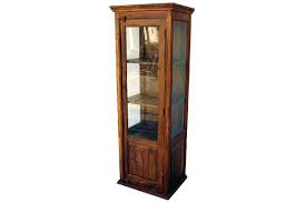 Wooden Cabinet With Glass Door Feature