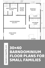 30 40 Barndominium Floor Plans For