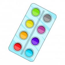 Watercolor Paint Set Clipart Images