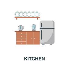 Kitchen Icon Monochrome Simple Kitchen