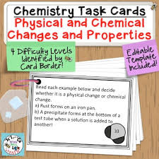 Chemistry Task Cards Introduction To