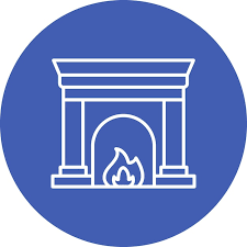 Fireplace Icon Vector Image Can Be Used