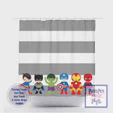 Superhero Custom Shower Curtain