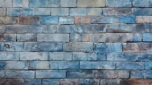 Rough Blue Plaster Brick Background