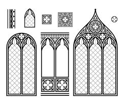 Medieval Gothic Stained Glass Cathedral