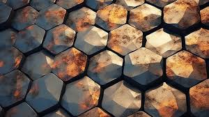 3d Rendering Of Hexagonal Paving Stones
