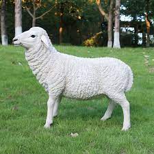 Full Size Resin Garden Sheep Statue