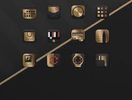 Deluxe Gold Black Samsung Theme On