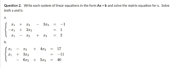 Solved Math Linear Algerbra Question