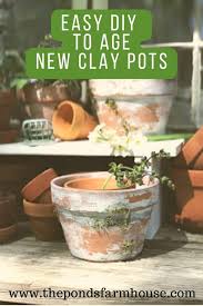 Easy Diy To Age Clay Pots Vintage