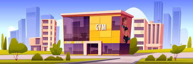 Free Vector Gym Building Modern