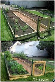 Diy U Shaped Raised Garden With Fence