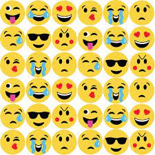 36 Emoji Wall Decals Matte Fabric Eco