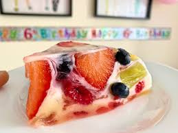 Stained Glass Jelly Cake With Fruit