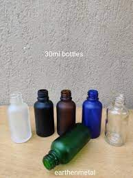 30 Ml Frosted Glass Bottle With Cap