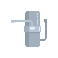 Water Heater With Pipes Is Heating