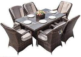 7 Piece Outdoor Wicker Dining Set