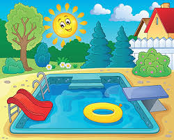 Swimming Pool Inflatables Vector Empty